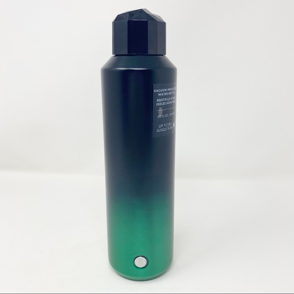 STARBUCKS 2021 LIMITED EDITION Metallic Green/Black Ombré Water Bottle - Picture 9 of 9